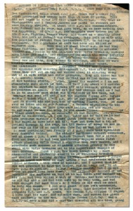 Account by Lt Col C G Cole-Hamilton